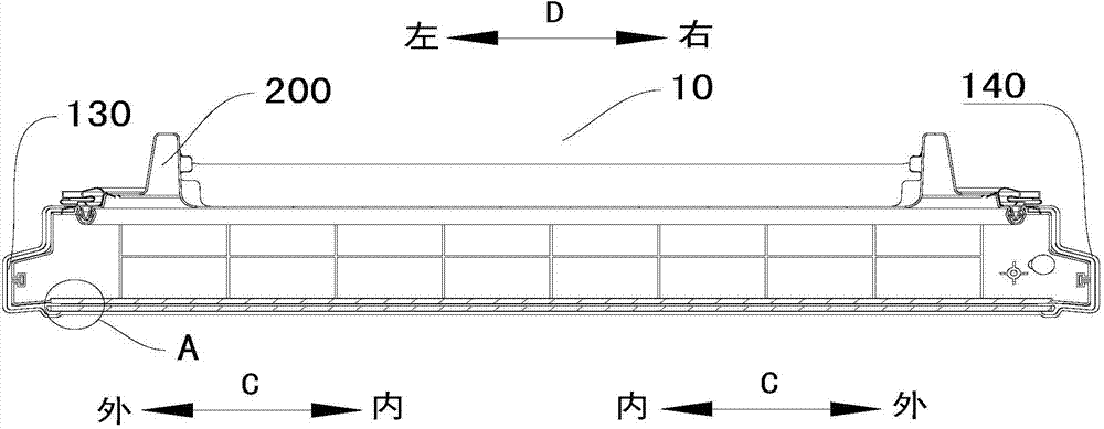 Door body for refrigerator and refrigerator provided with same