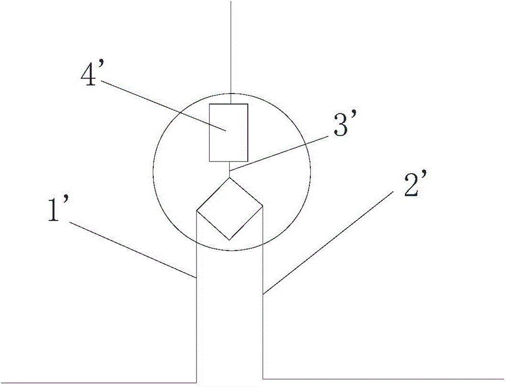 Street lamp connecting structure