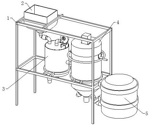 A linseed rinsing vulcanization drying equipment