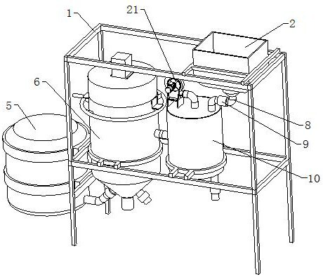 A linseed rinsing vulcanization drying equipment