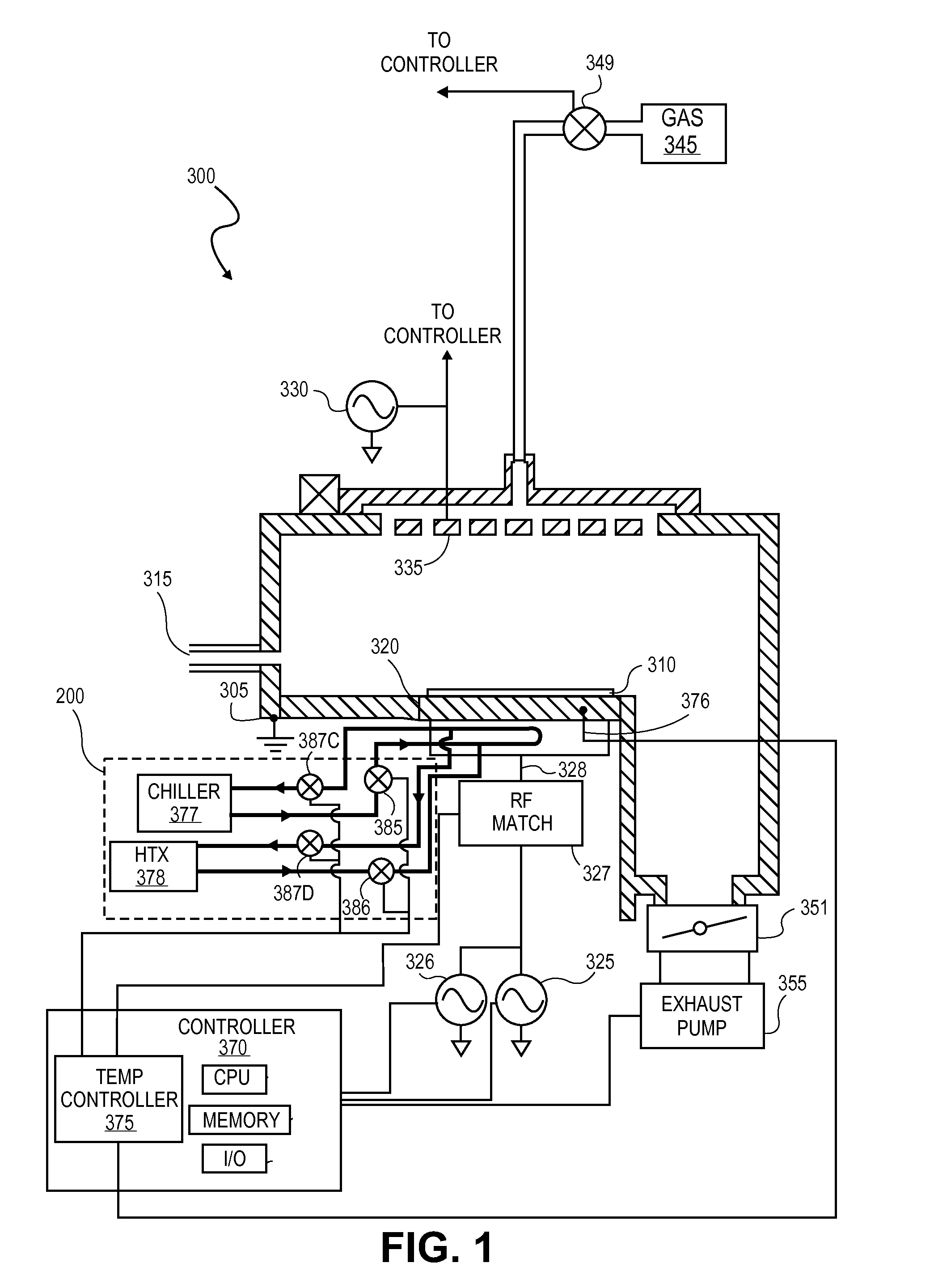 Component temperature control using a combination of proportional control valves and pulsed valves