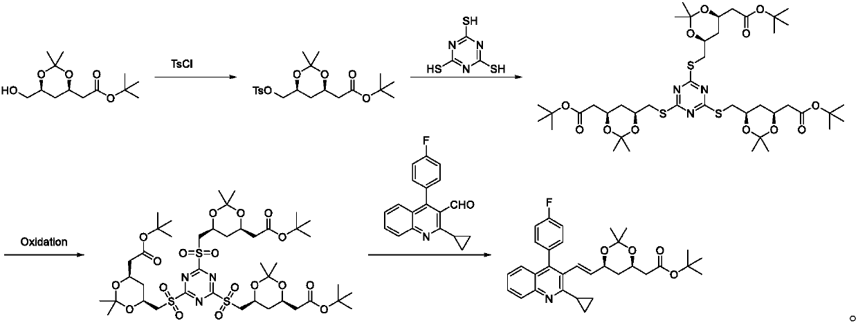 Pitavastatin calcium intermediate preparation method