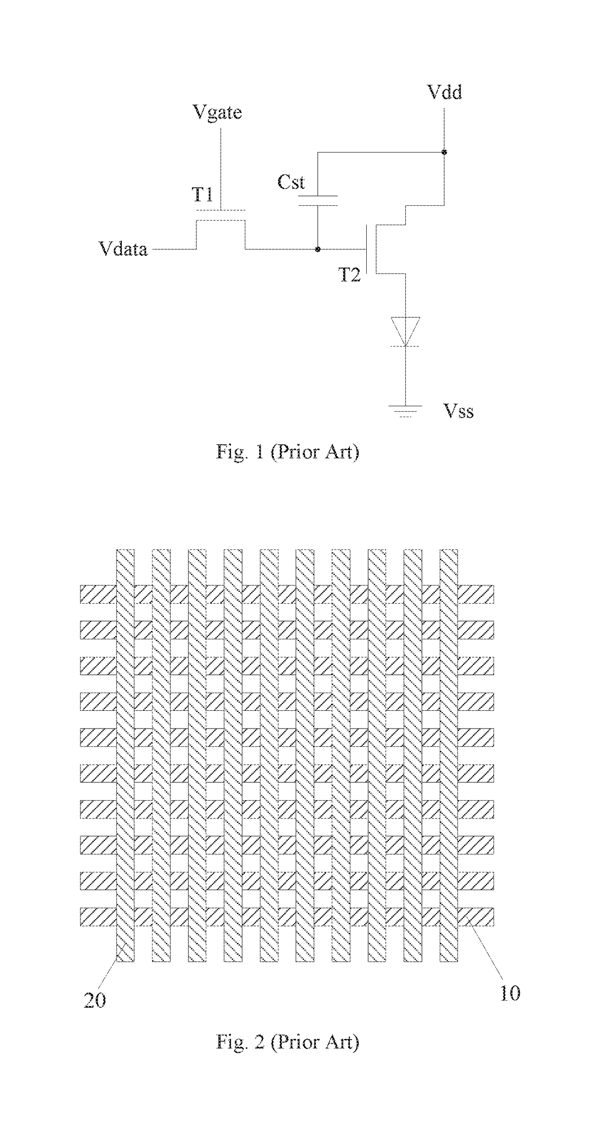 AMOLED display device and array substrate thereof