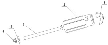 A slider type expansion bolt