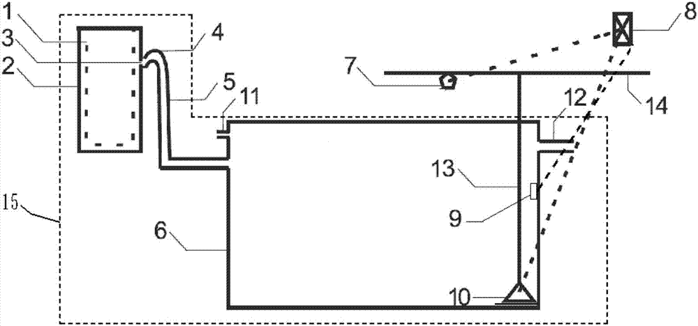 Automatic rainwater collection and on-site utilization system of urban highway