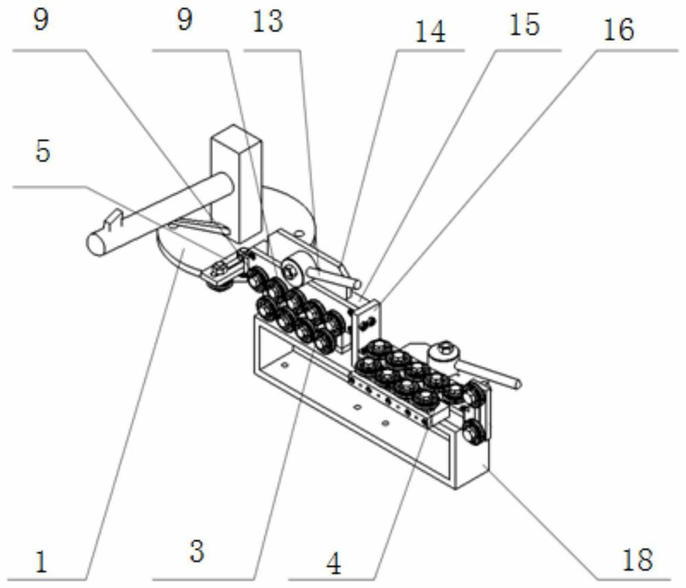 A modular numerical control steel wire straightening and cutting device