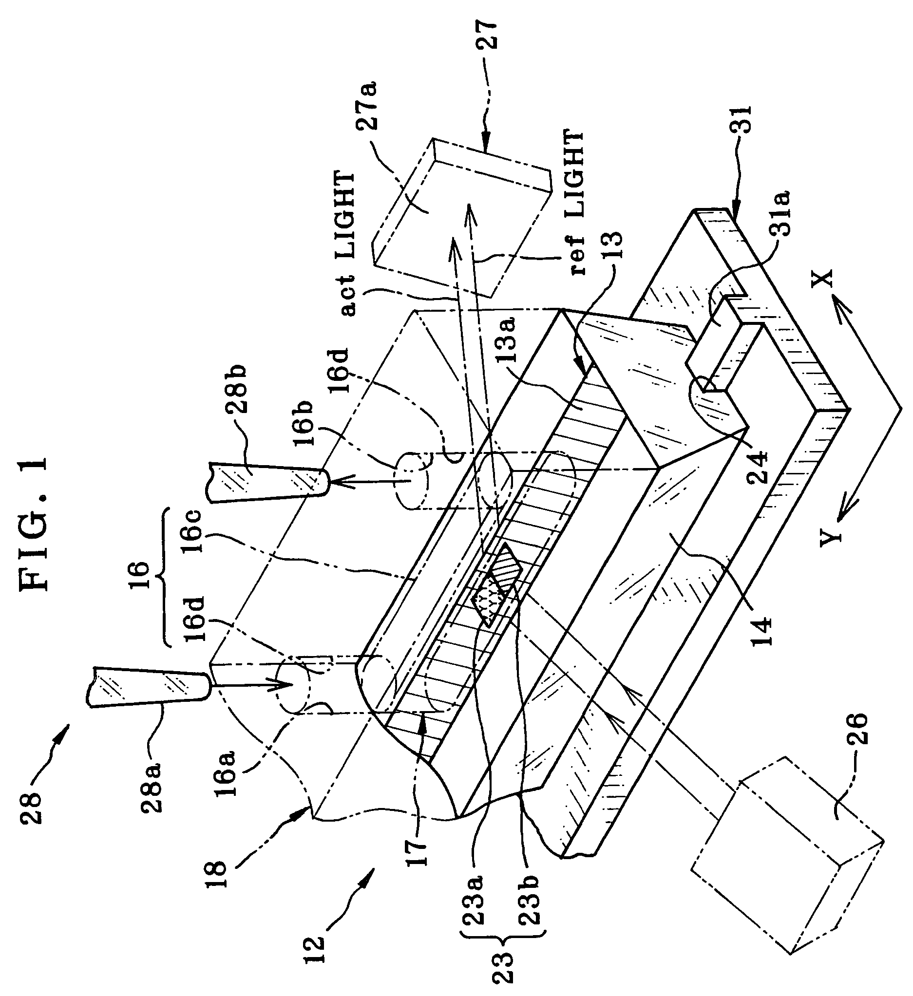 Method and apparatus for assay in utilizing attenuated total reflection