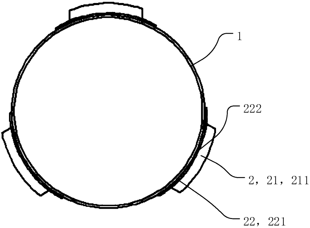 Magnetic coupling structure for wireless charging of autonomous underwater vehicle and autonomous underwater vehicle system