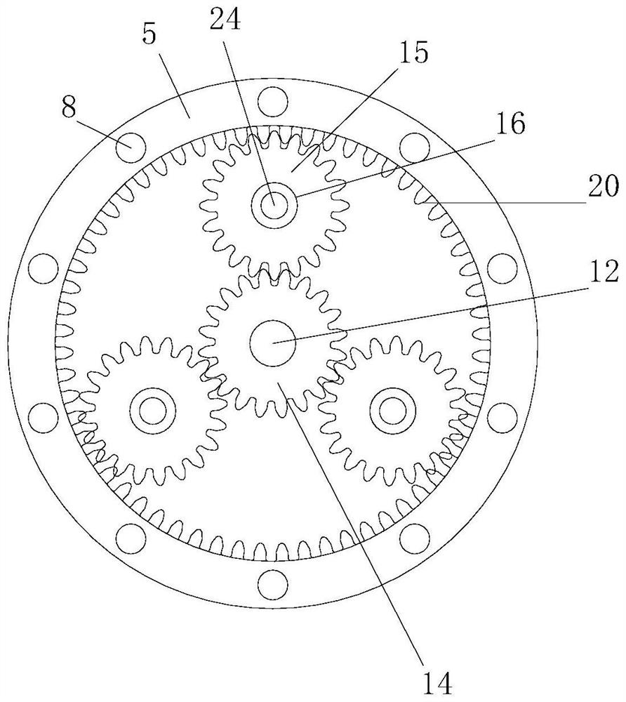 Overturning type vacuum sintering furnace for producing luminescent material