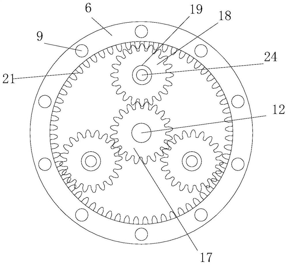 Overturning type vacuum sintering furnace for producing luminescent material