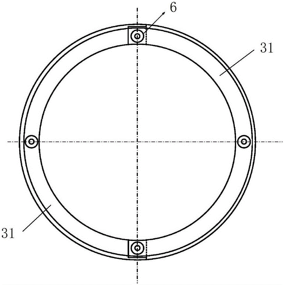 Damping ring device used for controlling vibration of compressor blades