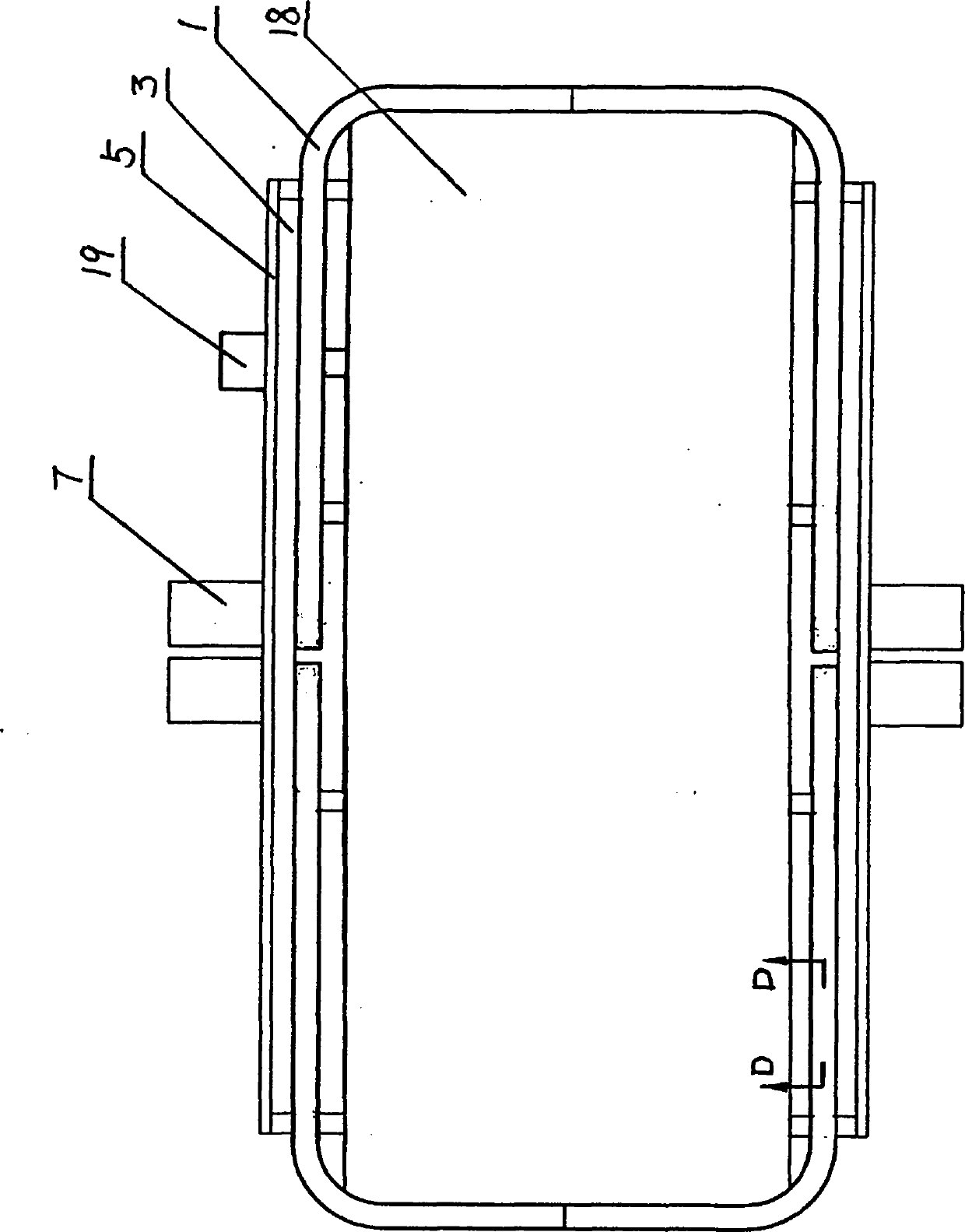 Conveying door structure of cold storage