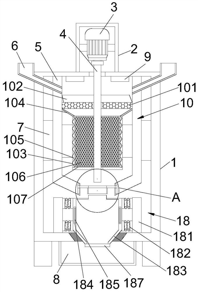 Dehydration device for high-viscosity attapulgite powder processing