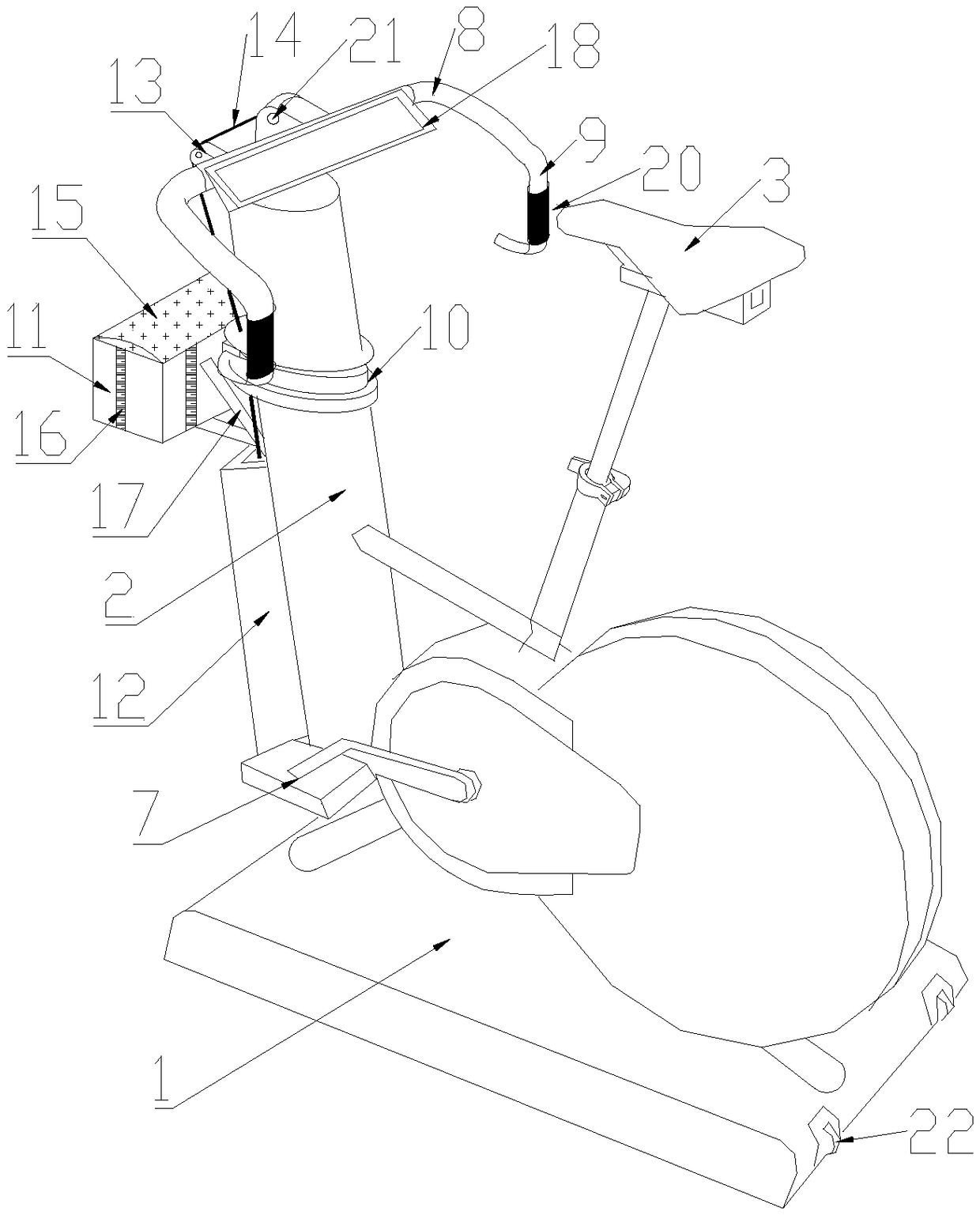 Novel fan exercise bike