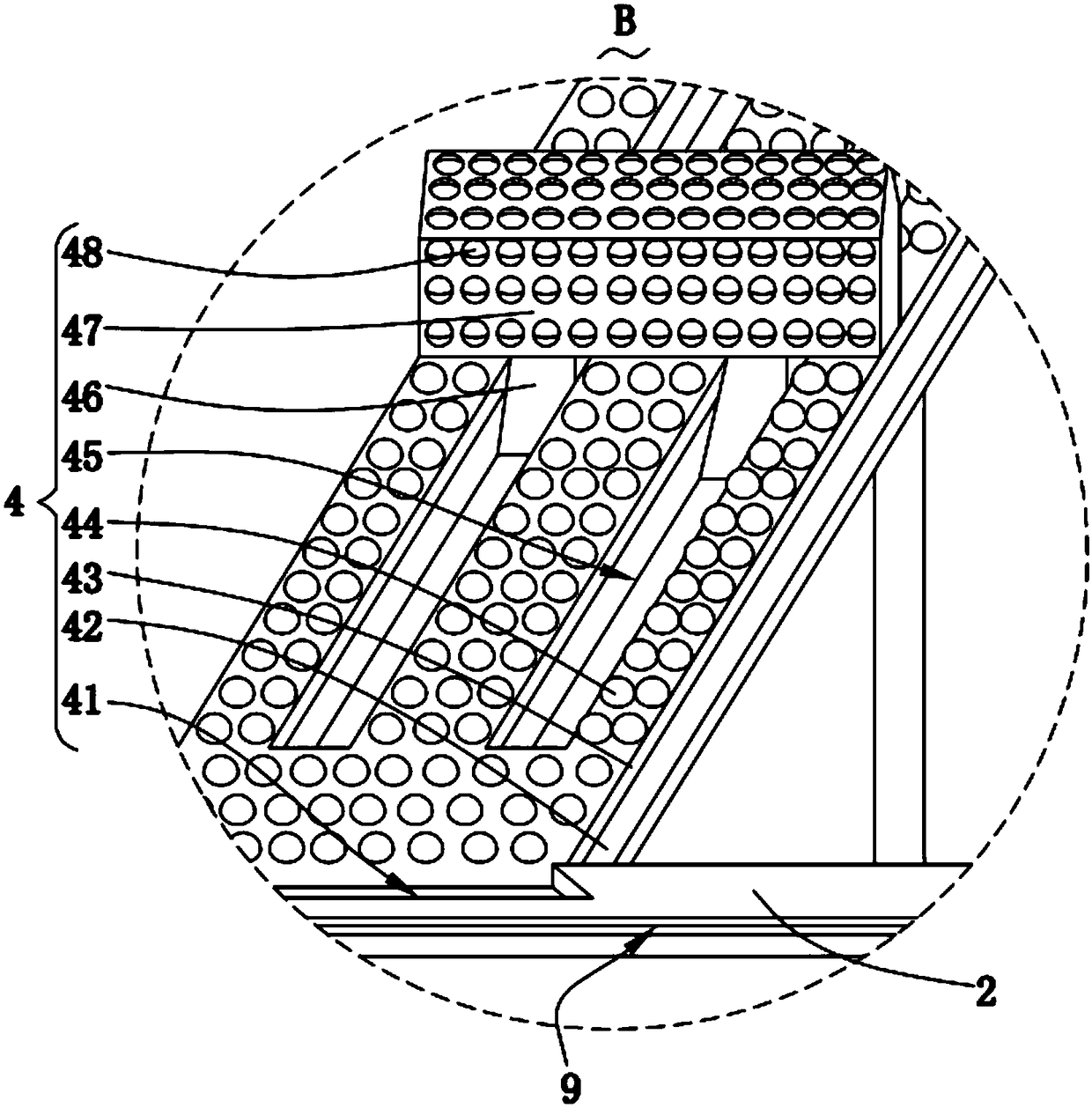 Reflective low-temperature wood-plastic profile