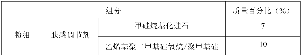 Setting loose powder as well as preparation method and application thereof