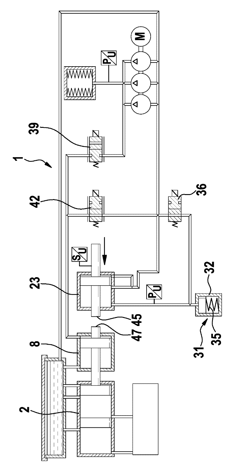 Brake system for a motor vehicle and motor vehicle comprising a brake system of said kind