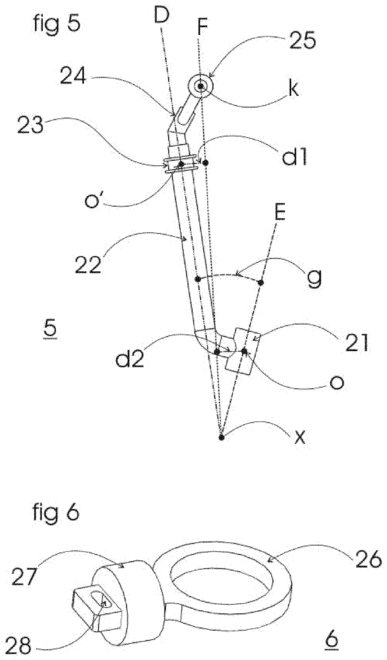 Device for controlling a monoski