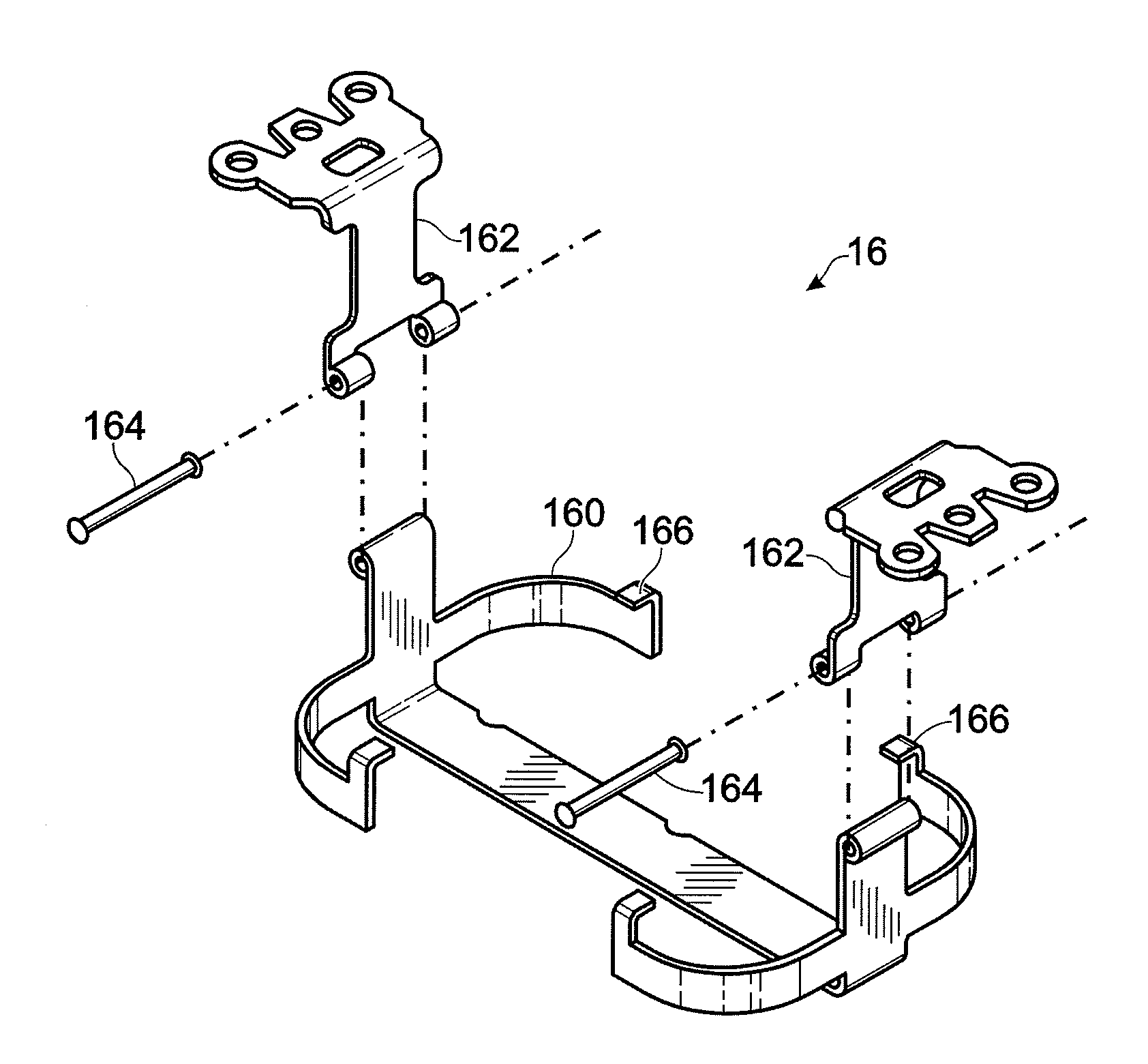 Wall box receptacle with modular plug-in device