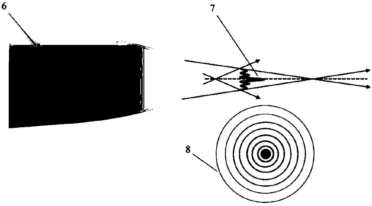 Method for generating Bezier-like light beam through optical fiber end face growth microcone