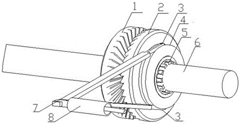 Anti-backward sliding device for car hill starting