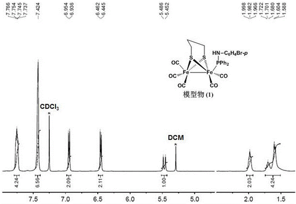 Iron carbonyl compound containing protonic nitrogen-phosphorus monodentate ligand and preparation method thereof