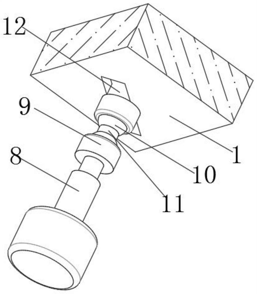 Base lifting adjustable three-coordinate measuring machine for mechanical manufacturing