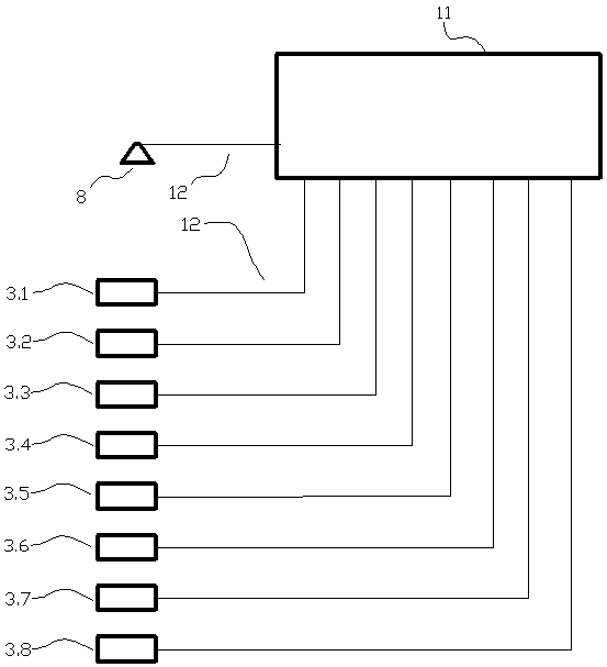 Slope form gravity type falling channel system for automatic sorting system