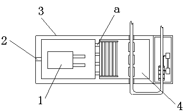 LED drive power source with cooling device