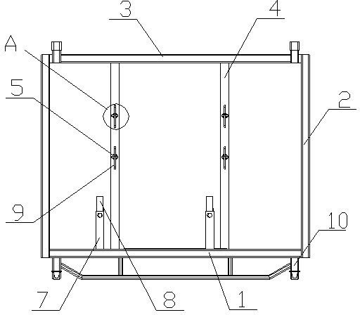 Automobile rear column plate assembly storing and transferring device