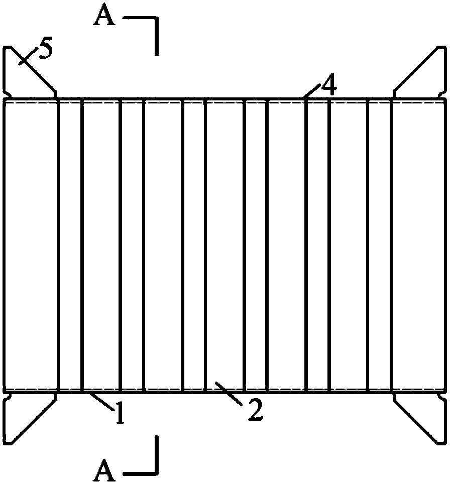 Vertical rib corrugated web steel-concrete combined coupling beam