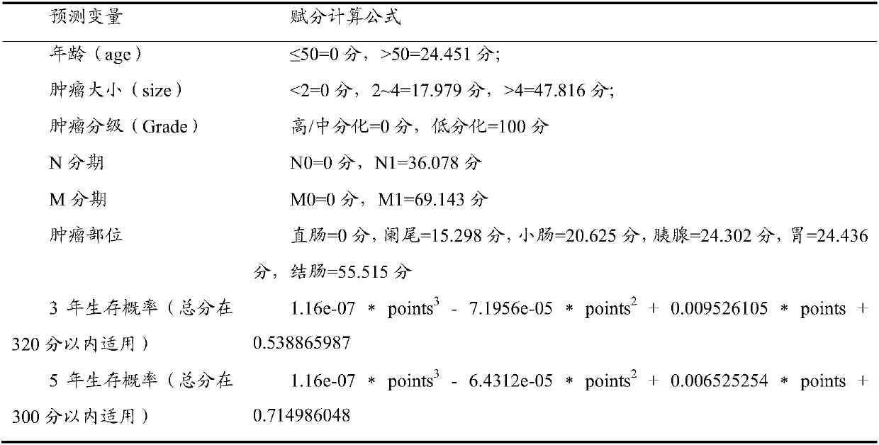 System for precisely predicting prognoses of patients with gastro-entero-pancreatic neuroendocrine tumors