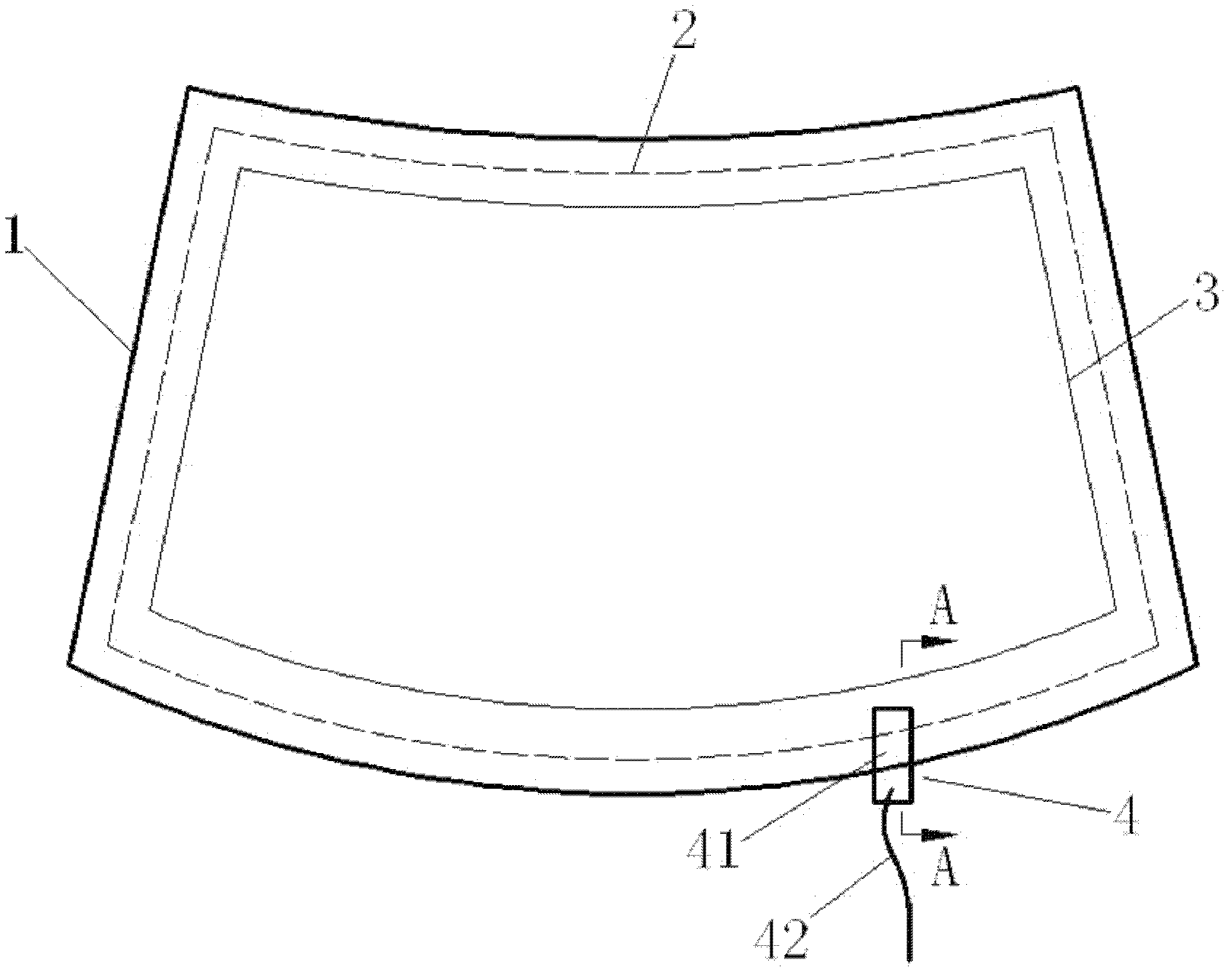 Laminated glass with antenna function