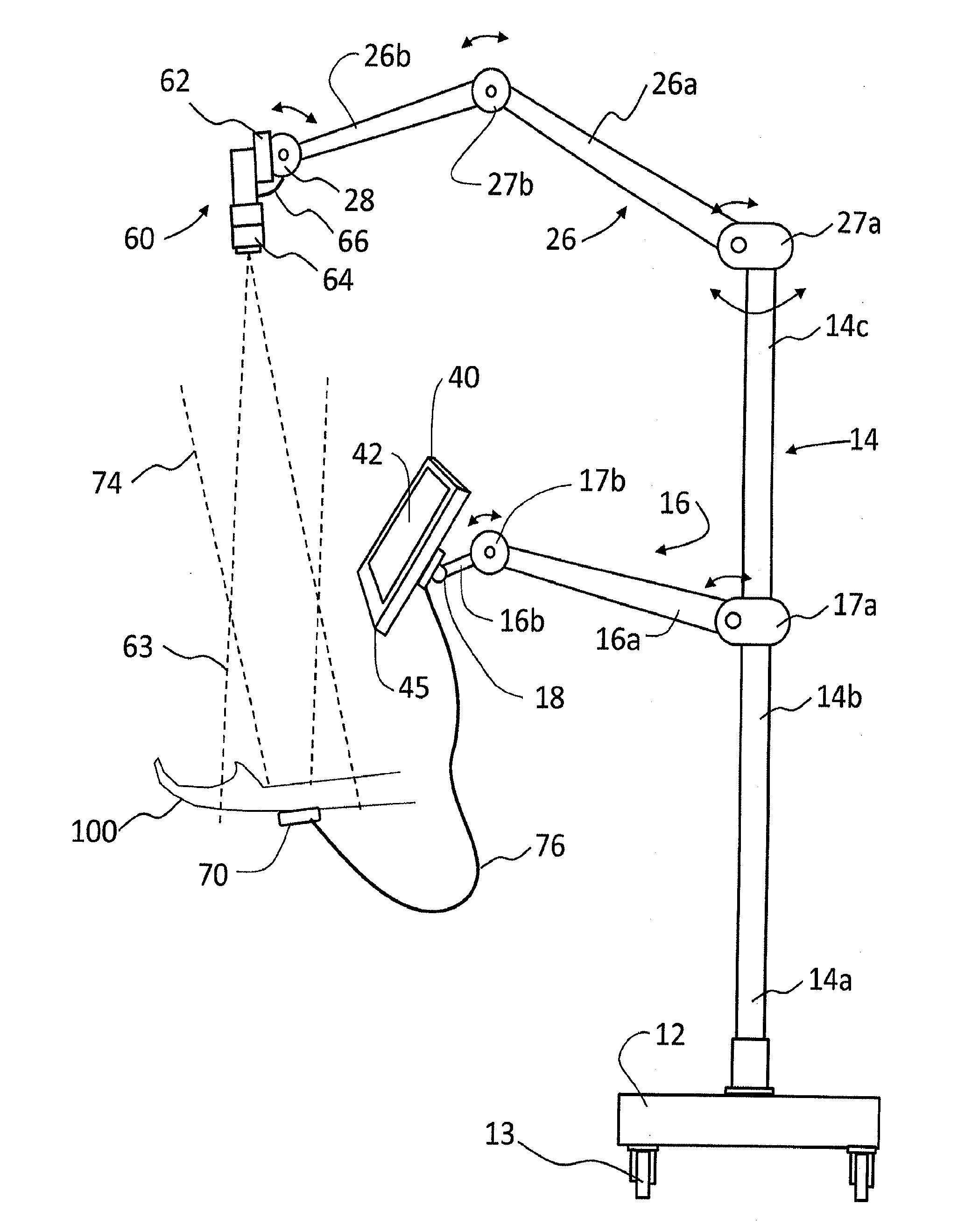 Apparatus and method for imaging vasculature and sub-dermal structures by trans-illuminating nir light