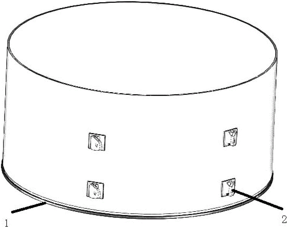 Manufacturing method for end shield of built-in grout block shield machine