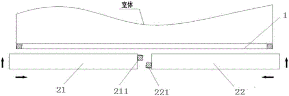 Large soundproof sealing device for door opening