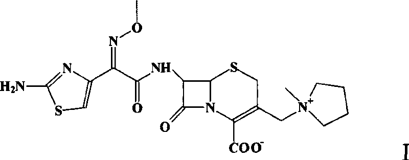 Method for preparing cefepime dihydrochloride monohydrate crystal