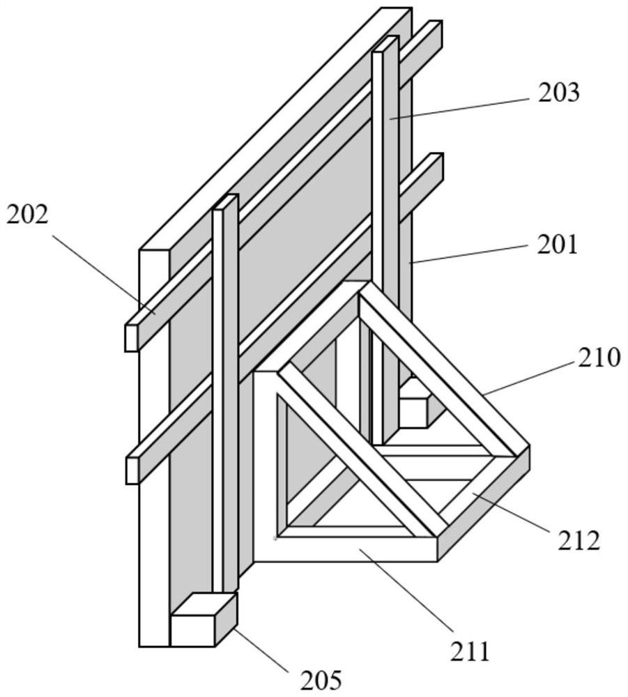 Mass concrete construction device and method in marine environment