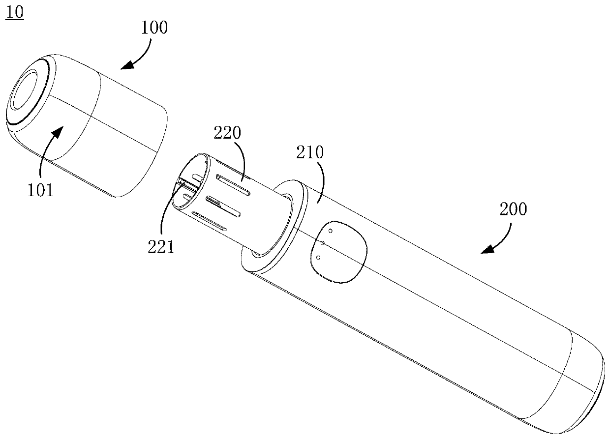 Electronic baking device and heater thereof