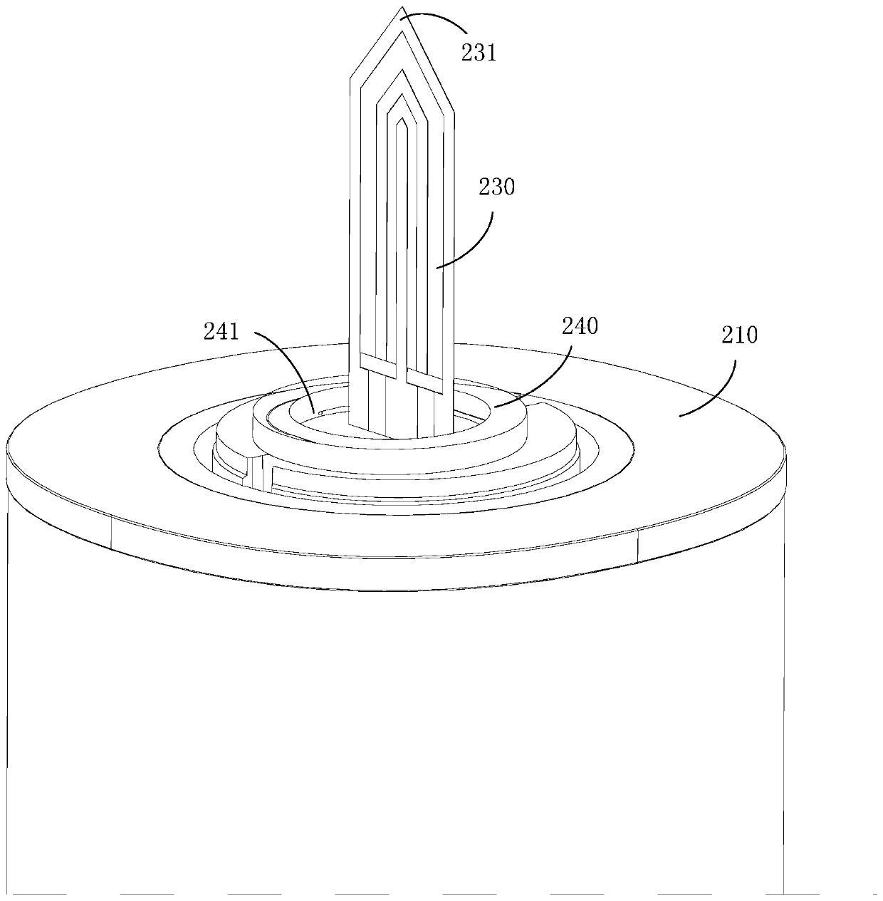 Electronic baking device and heater thereof