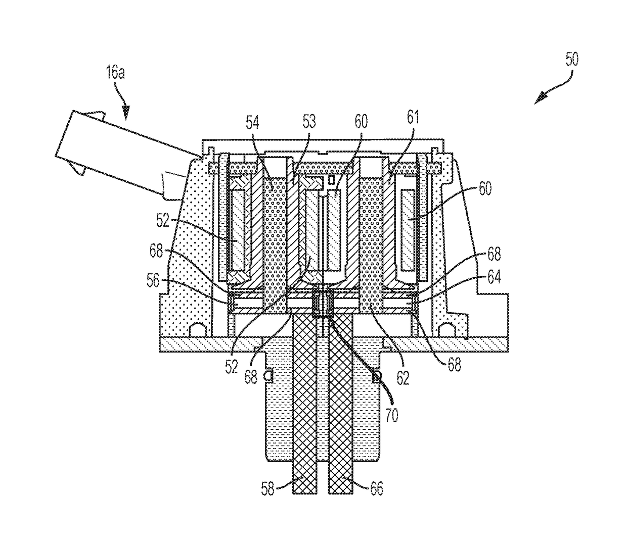 Method of noise filtering a sliding camshaft actuator pin position output signal