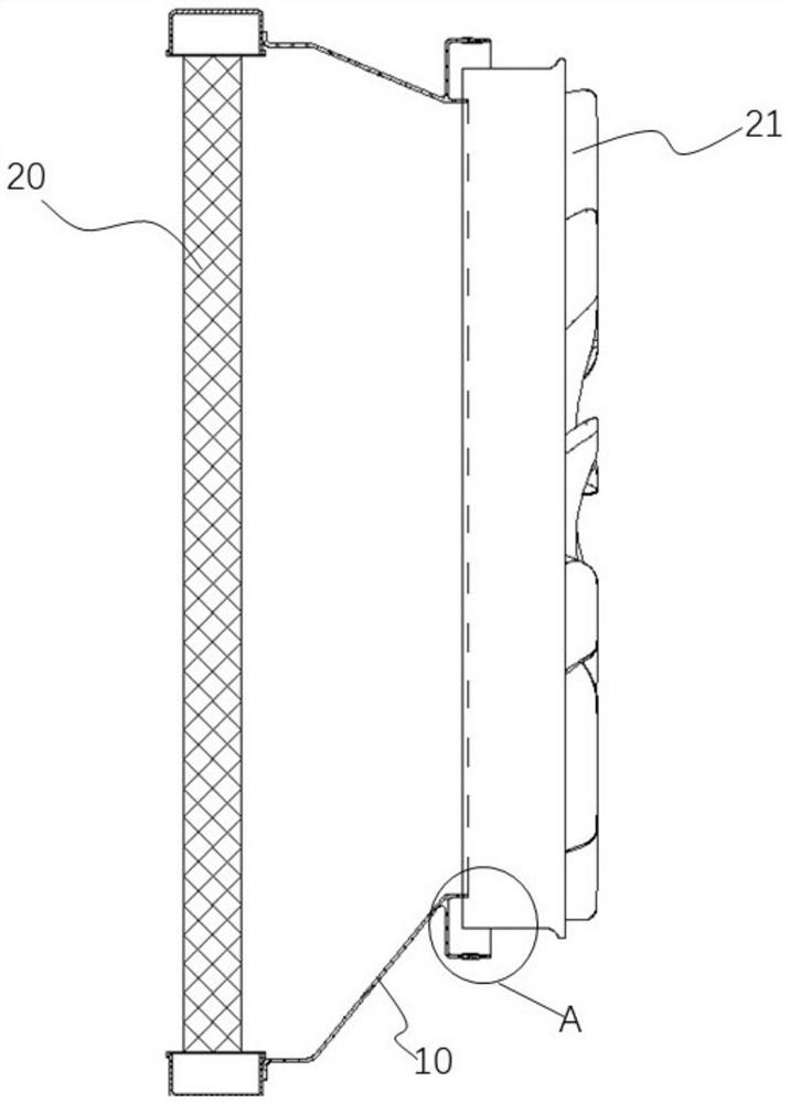 Heat dissipation device of automobile engine