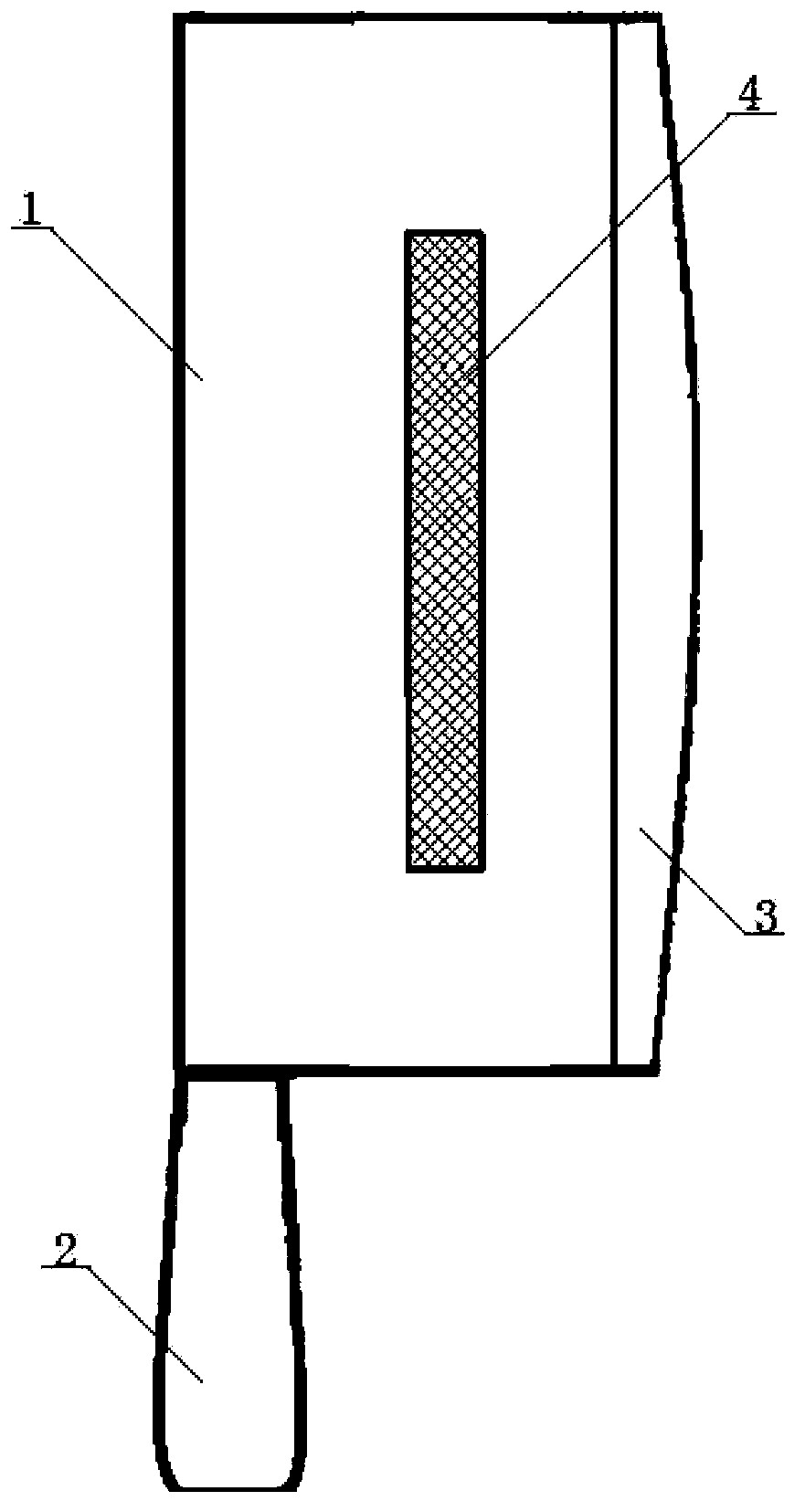 Meat and vegetable separation knife structure