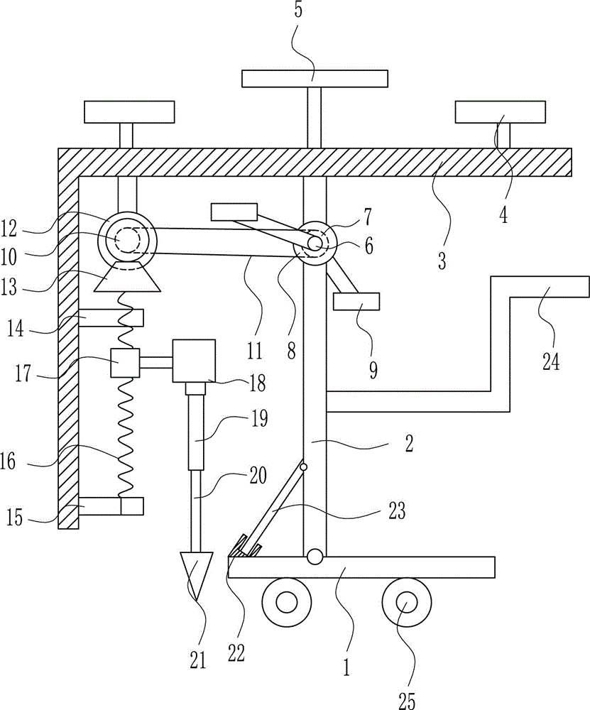 Exercise-type soil sampling device