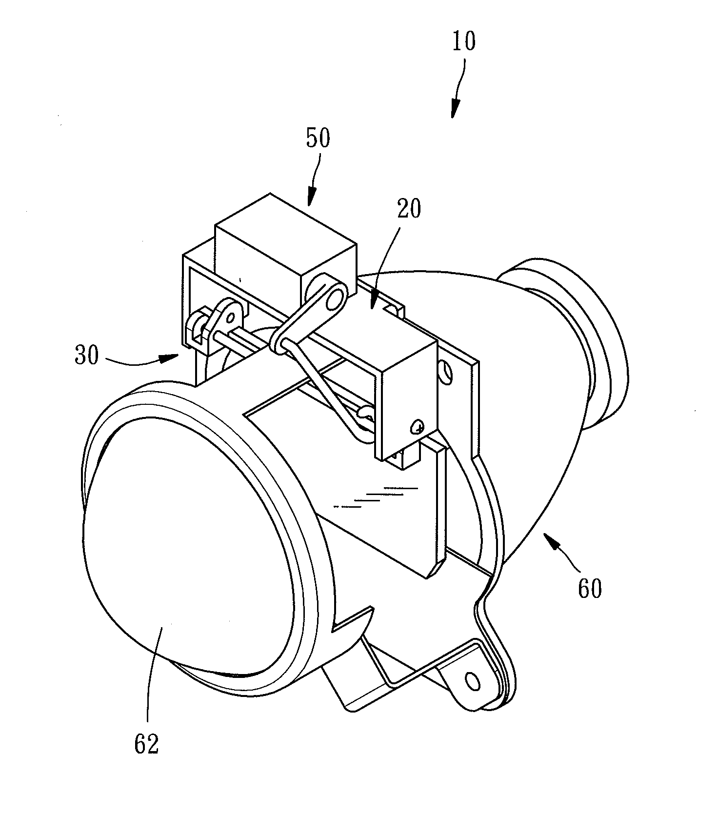 Vehicle lamp color-changing device with swingable arm