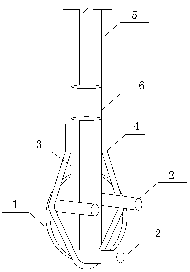 Simple and convenient reinforcing steel bar straightening tool