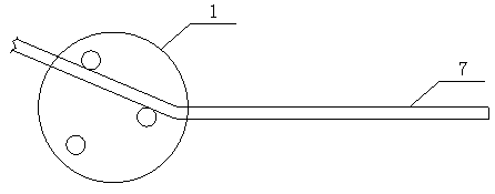 Simple and convenient reinforcing steel bar straightening tool