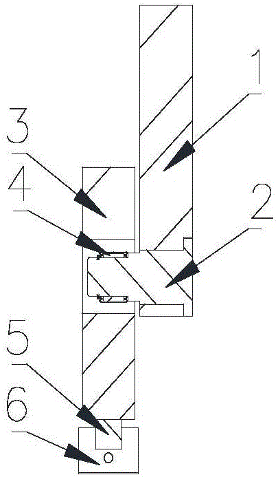 Lifting structure at escape exit of security and protection lifesaving device