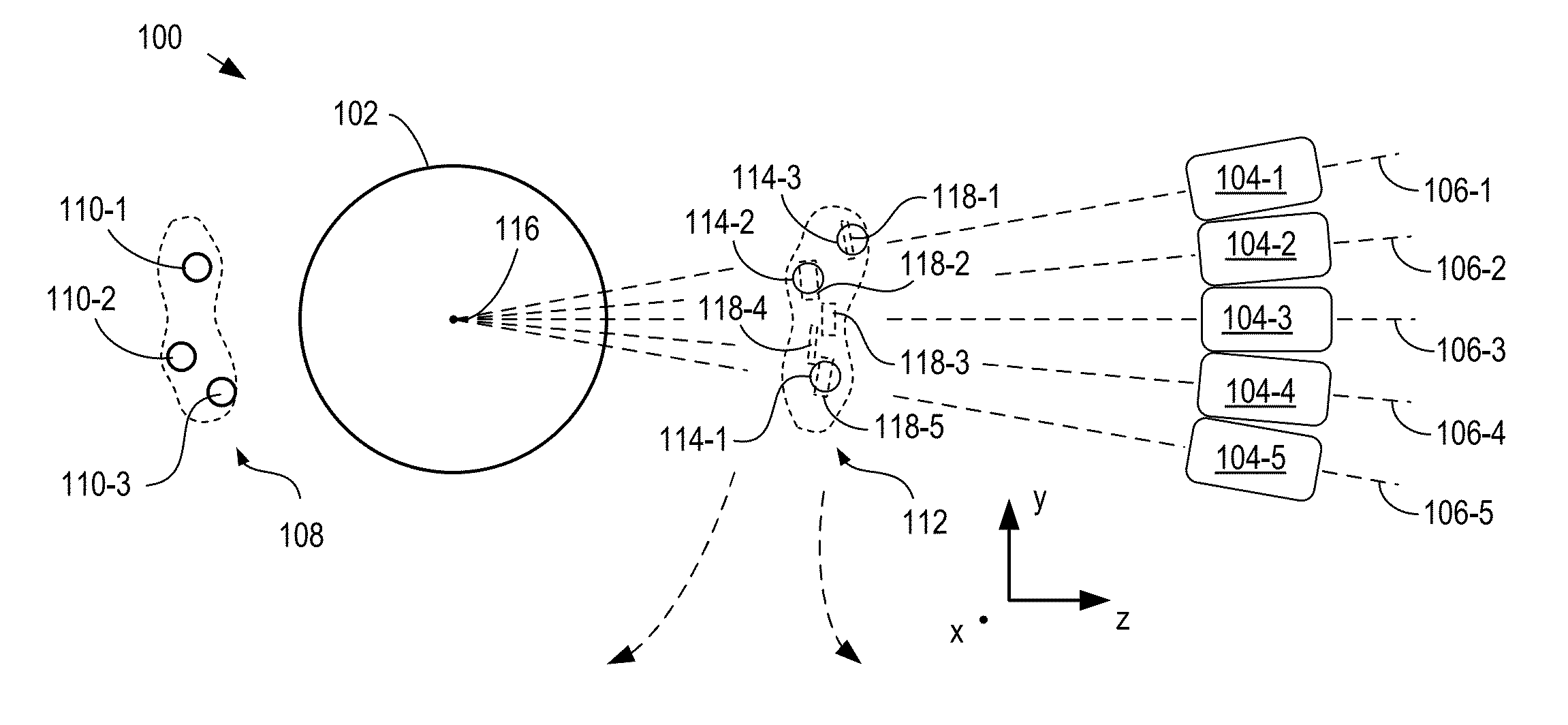 Multiscale optical system having dynamic camera settings