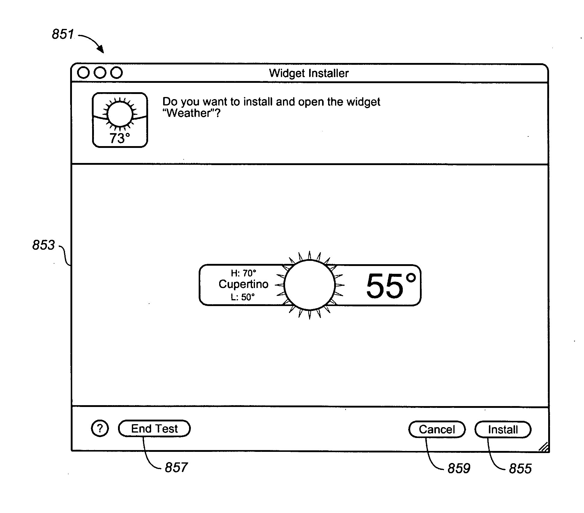 Preview and installation of user interface elements in a display environment